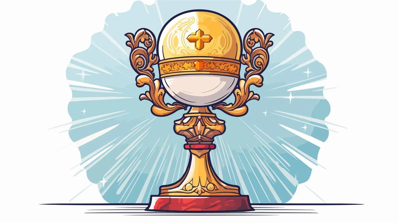 Vintage Holy Grail Cartoon Vector — free download from Dotvec