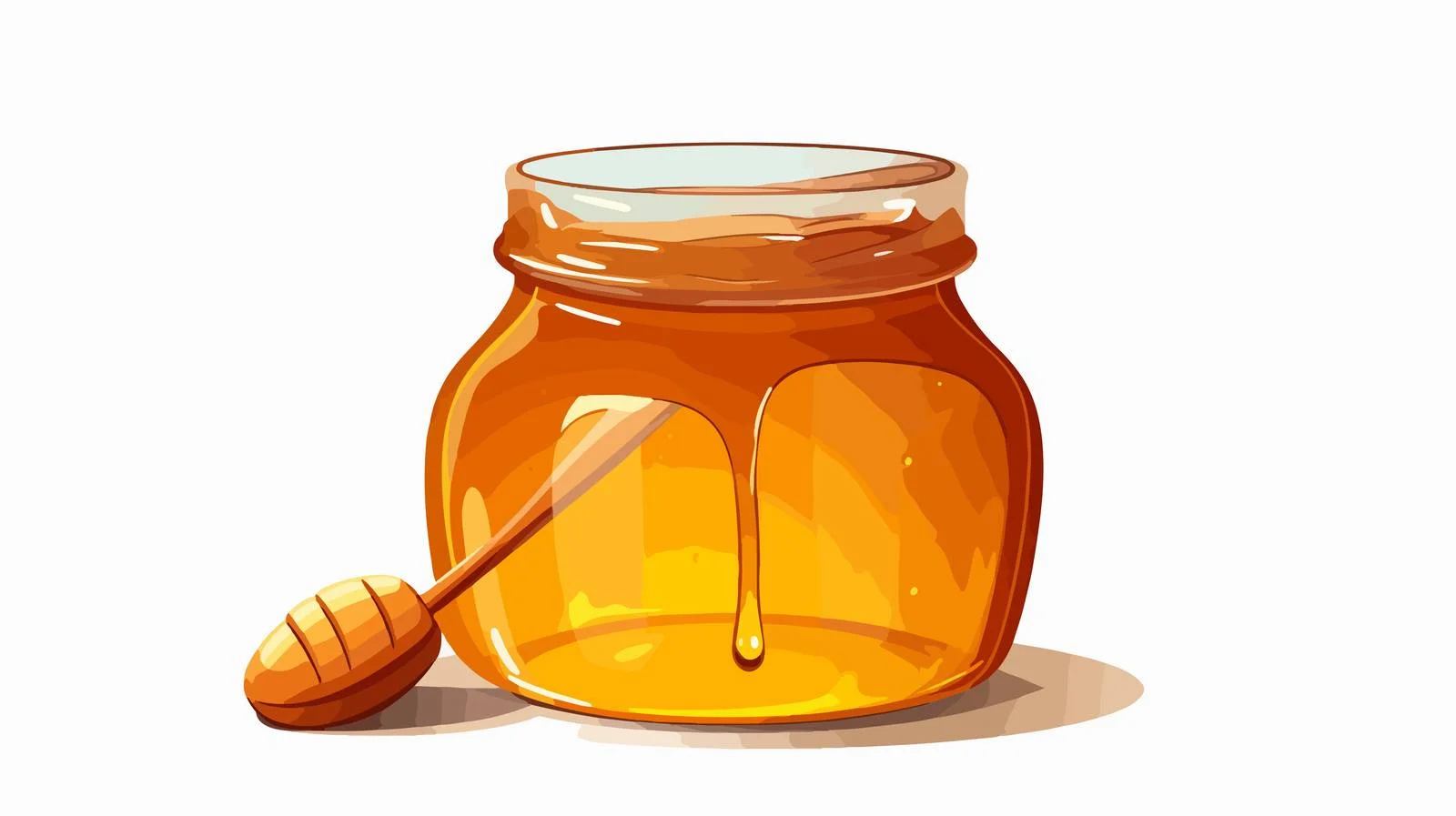 Vintage Honey Pot Cartoon Vector Illustration — free download from Dotvec