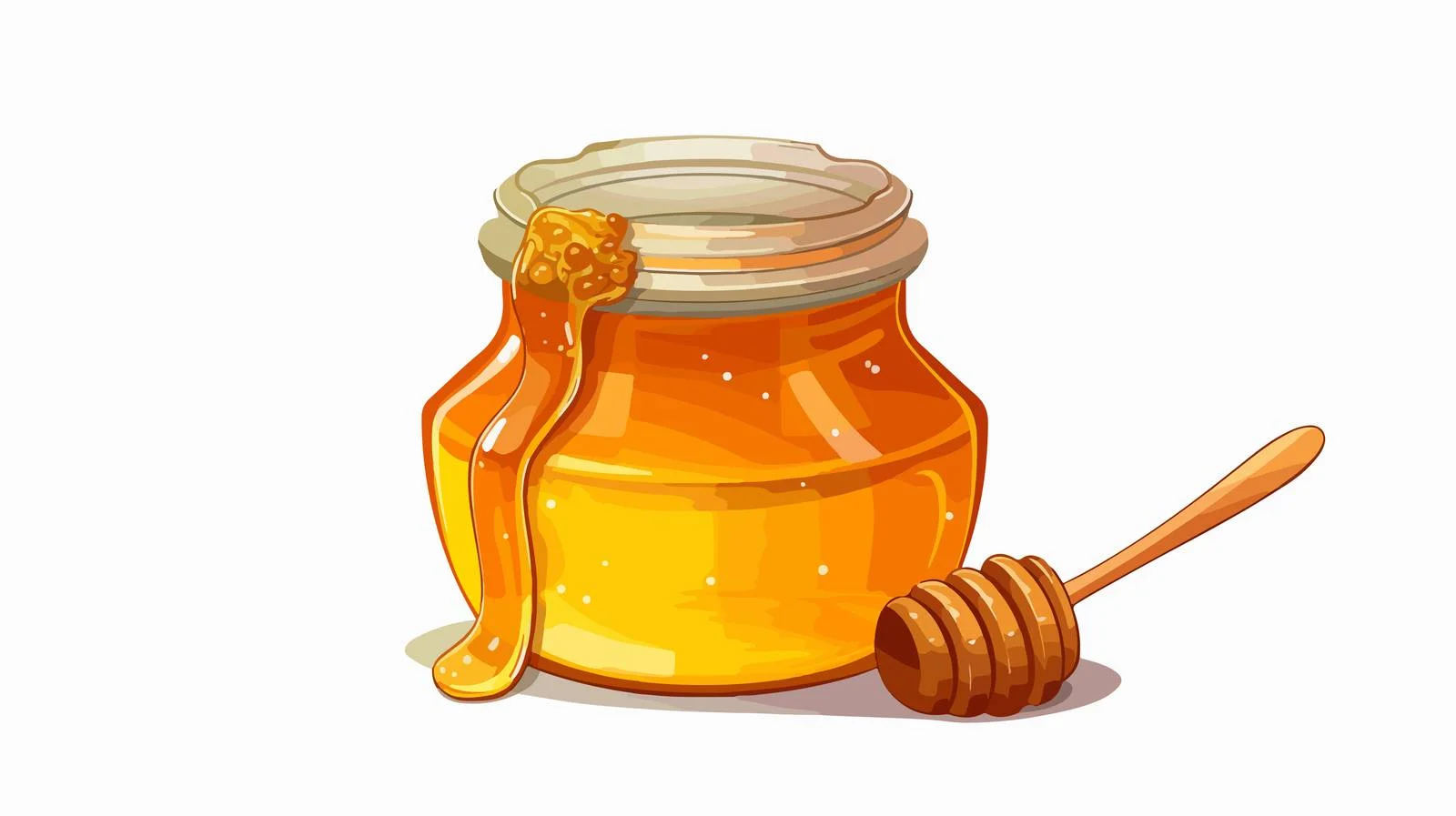 Vintage Cartoon Honey Pot Vector Illustration — free download from Dotvec