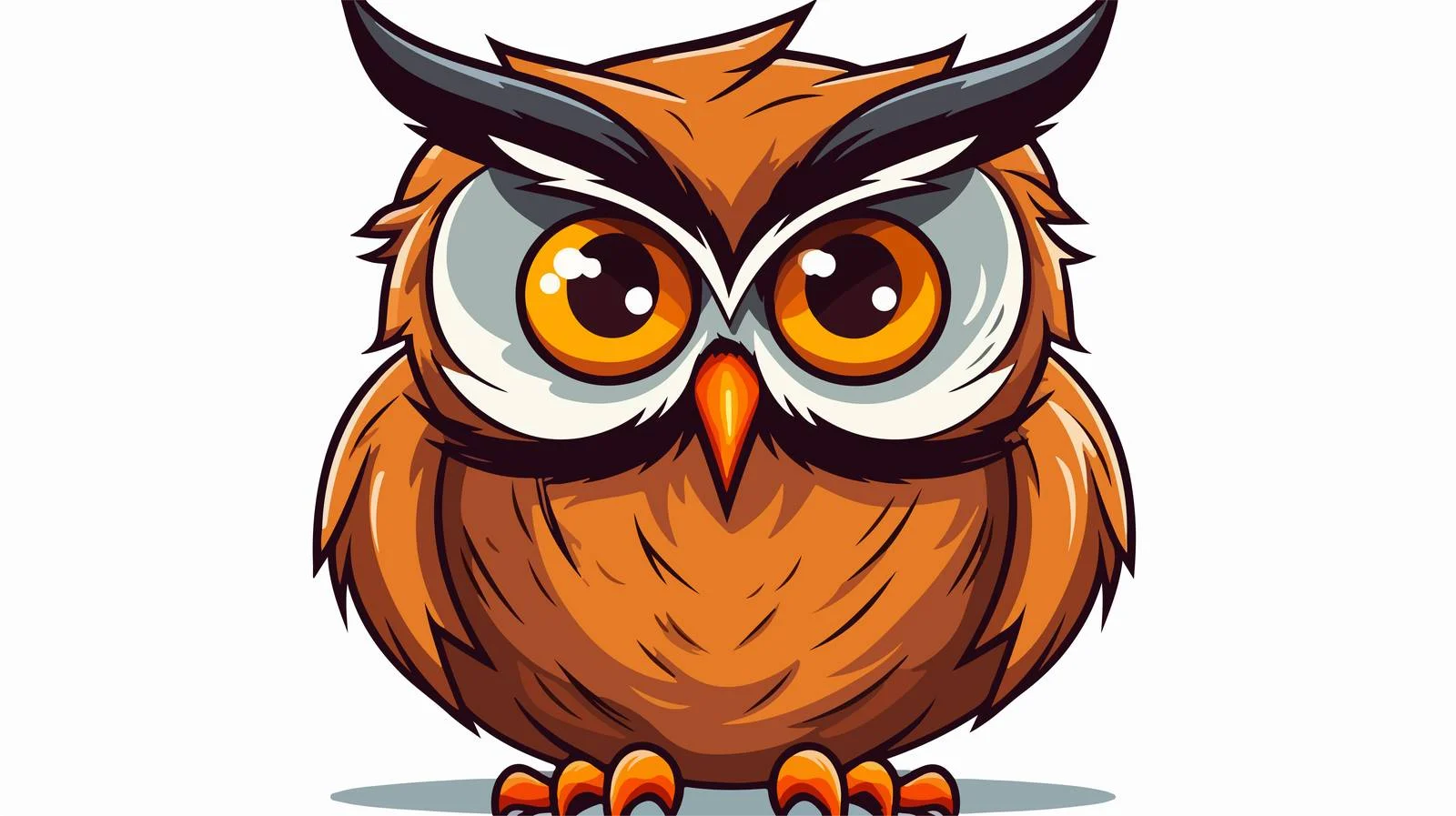 Vintage Hooting Owl Vector Illustration — free download from Dotvec