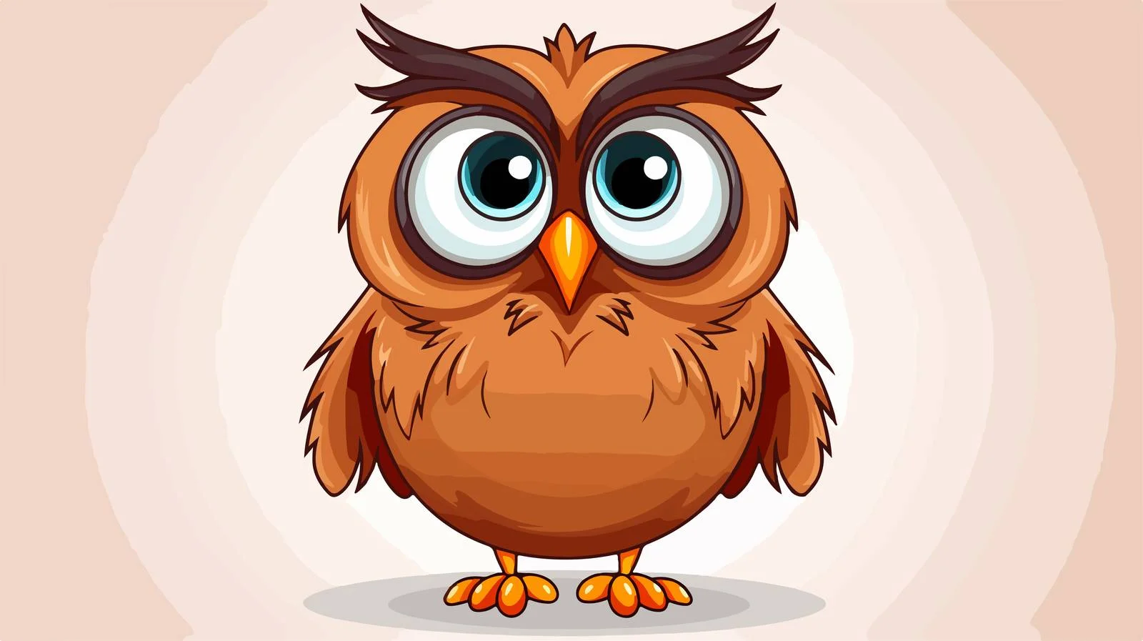 Retro Hooting Owl Cartoon Vector Illustration — free download from Dotvec