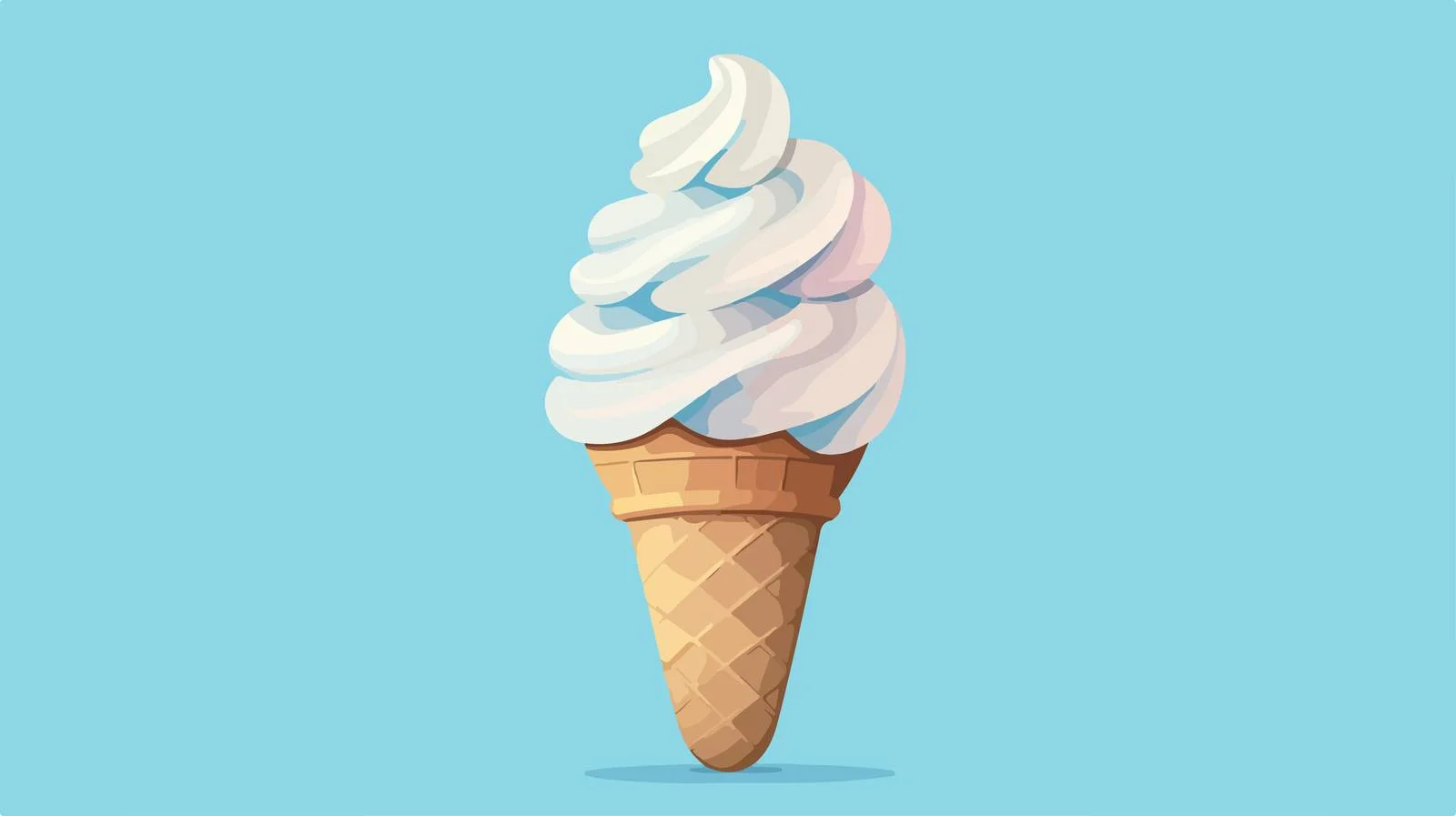 Vintage Cartoon Ice Cream Cone Vector — free download from Dotvec