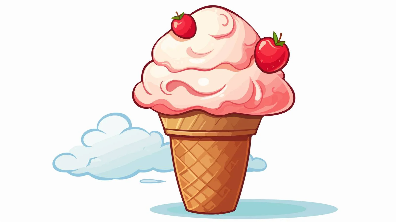 Vintage Ice Cream Cone Chat — free download from Dotvec