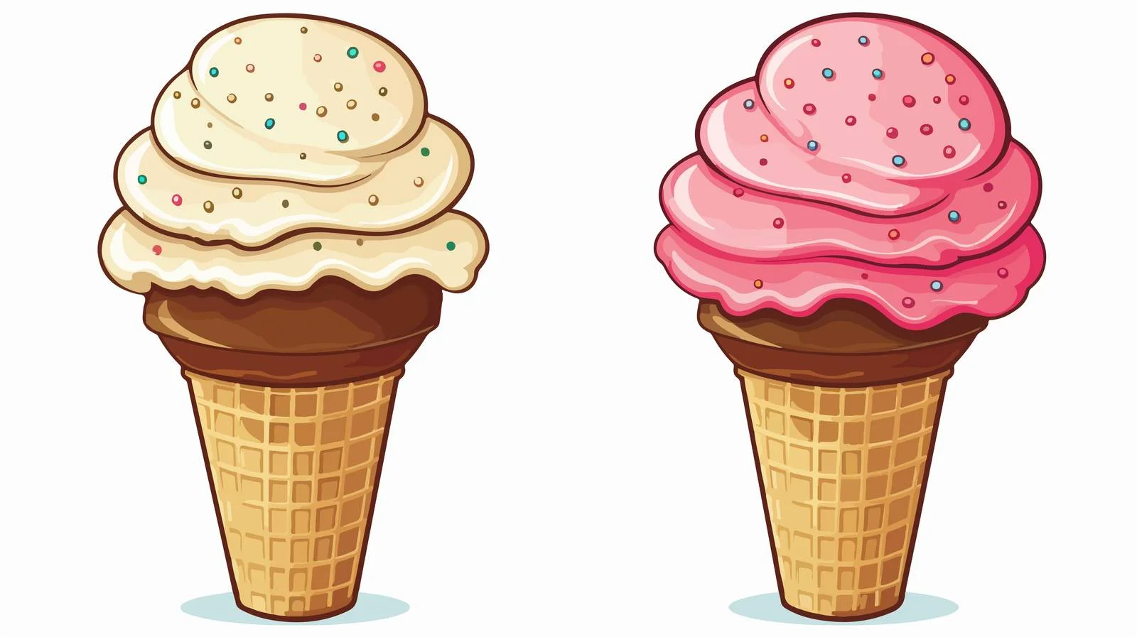 Vintage Ice Cream Cone with Speech Bubble — free download from Dotvec