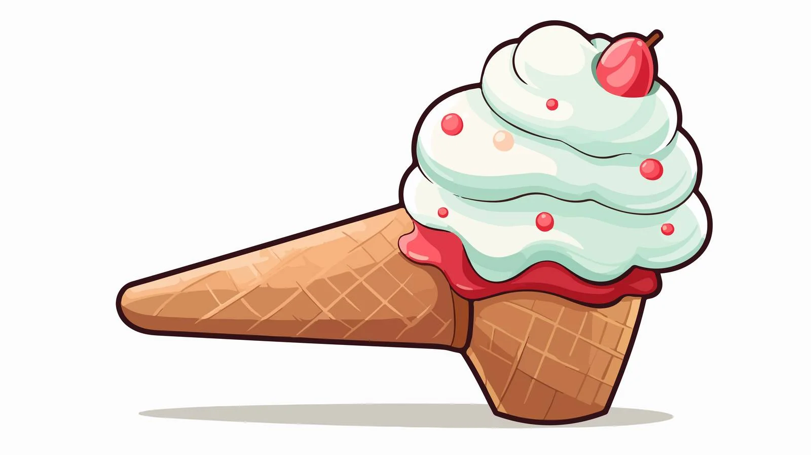 Vintage Ice Cream Speech Bubble Illustration — free download from Dotvec