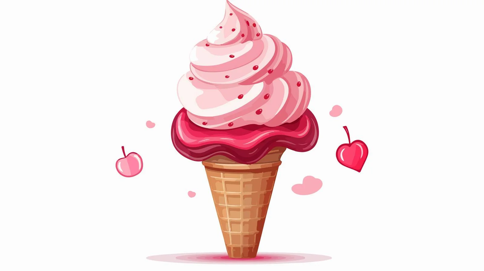 Vintage Ice Cream Speech Bubble Illustration — free download from Dotvec