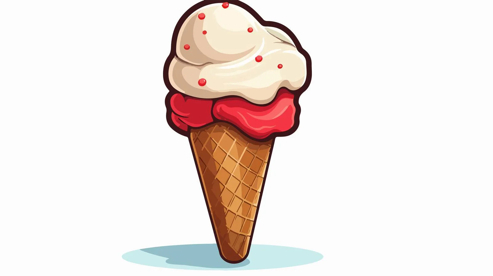 Retro Cartoon Ice Cream Speech Bubble — free download from Dotvec