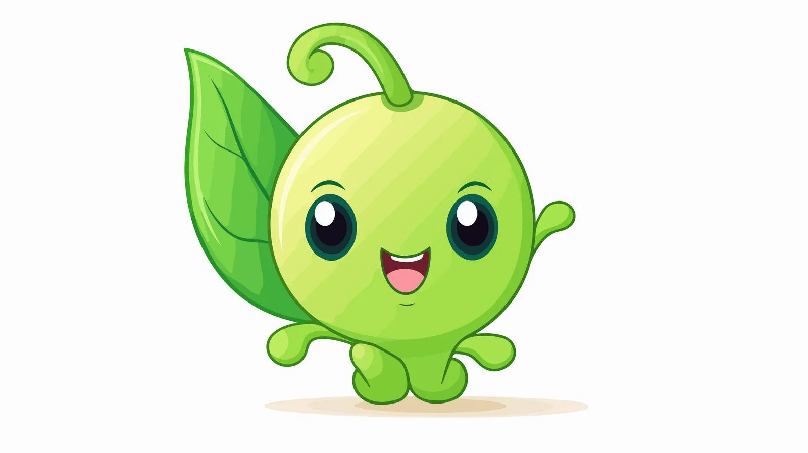 Retro Cute Sprouting Cartoon Bee — free download from Dotvec