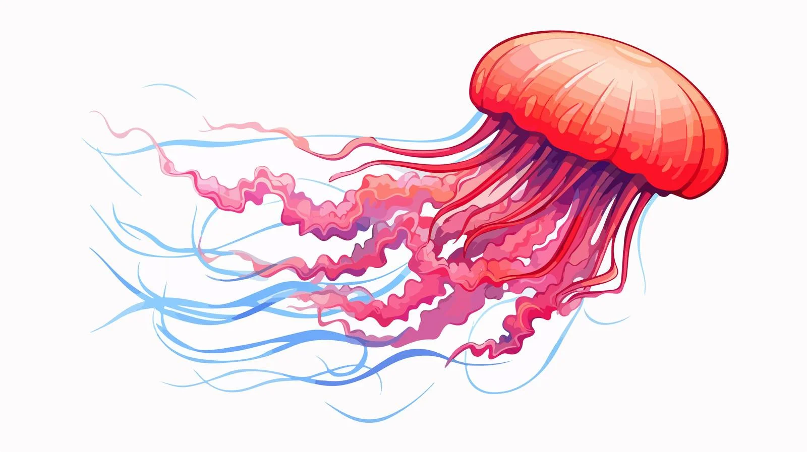 Vintage Jellyfish Illustration — free download from Dotvec