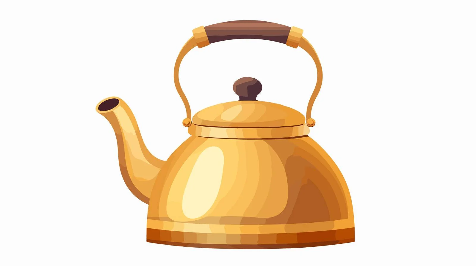 Vintage Cartoon Kettle Vector Illustration — free download from Dotvec