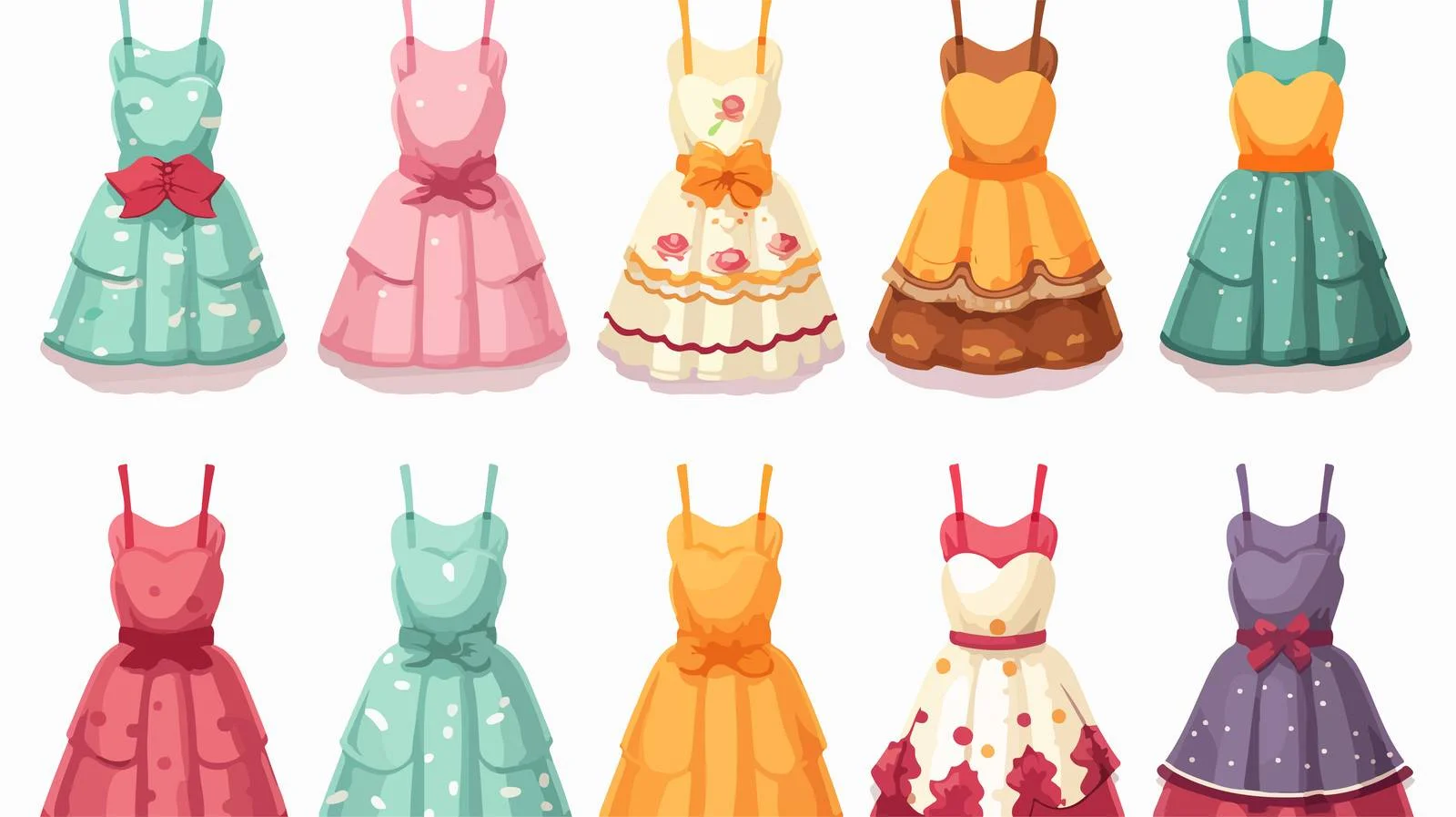 Vintage Cartoon Kitchen Apron Vector Illustration — free download from Dotvec