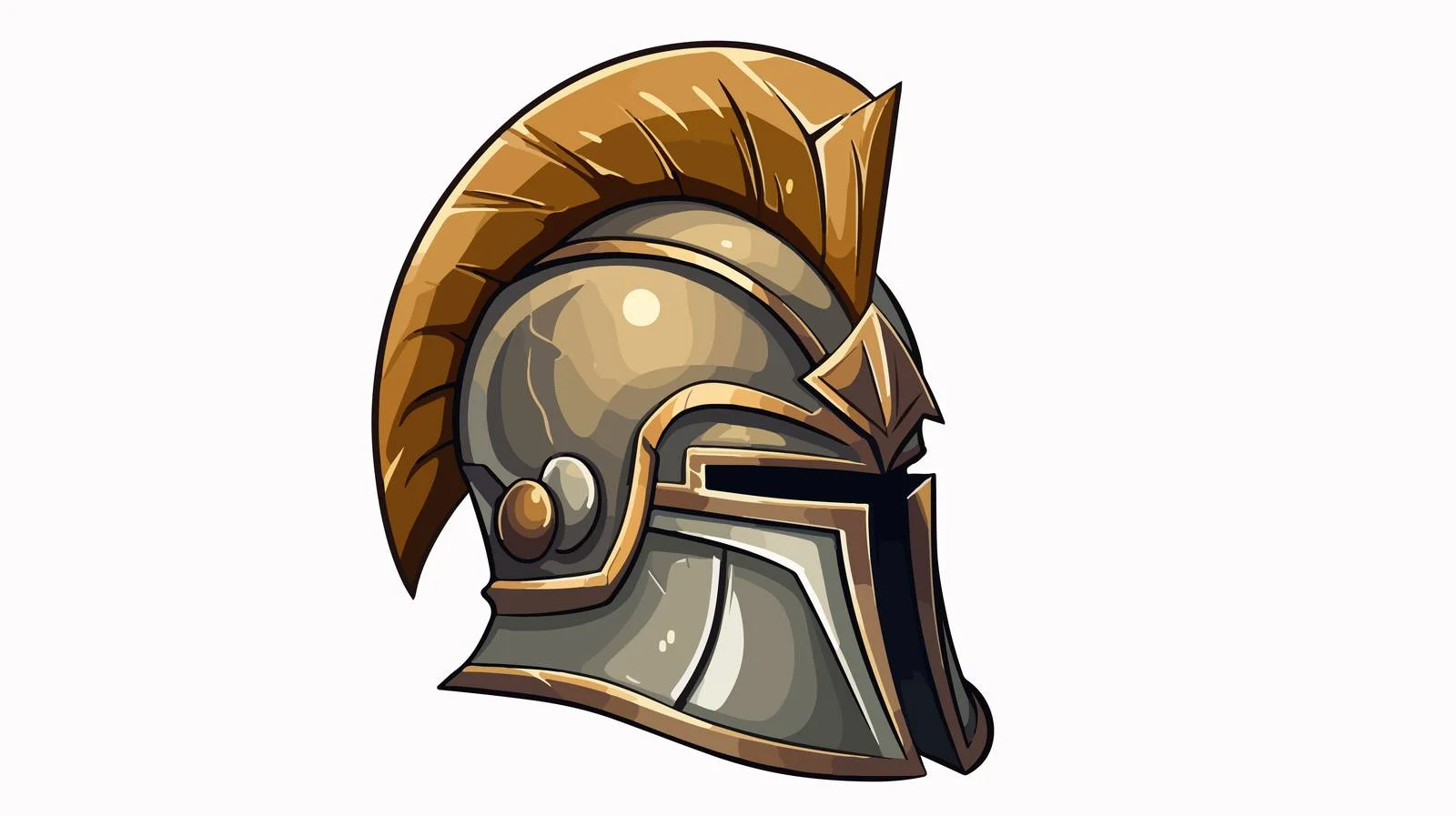 Retro Cartoon Knights Helmet Illustration — free download from Dotvec