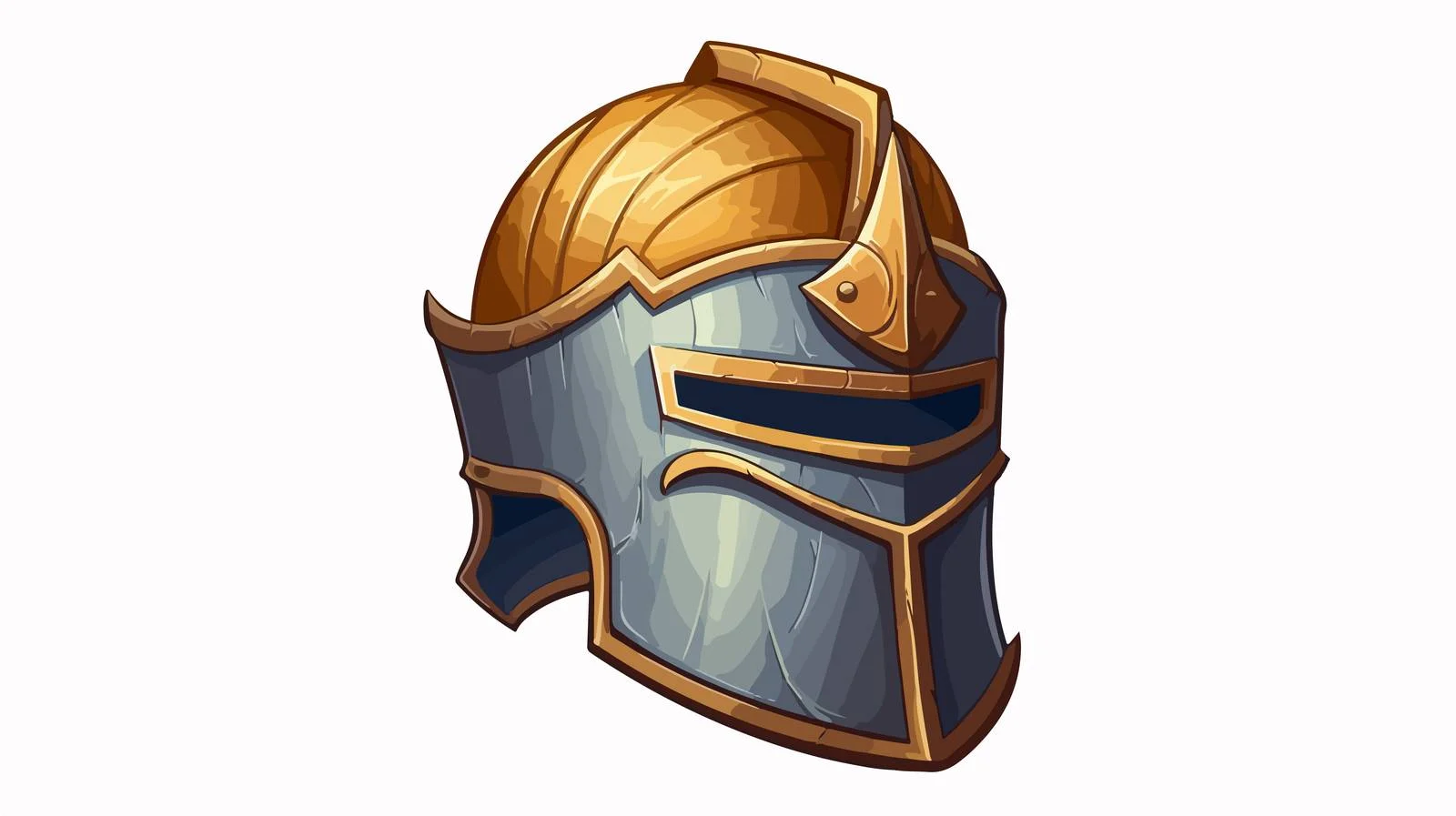 Retro Cartoon Knight Helmet Illustration — free download from Dotvec