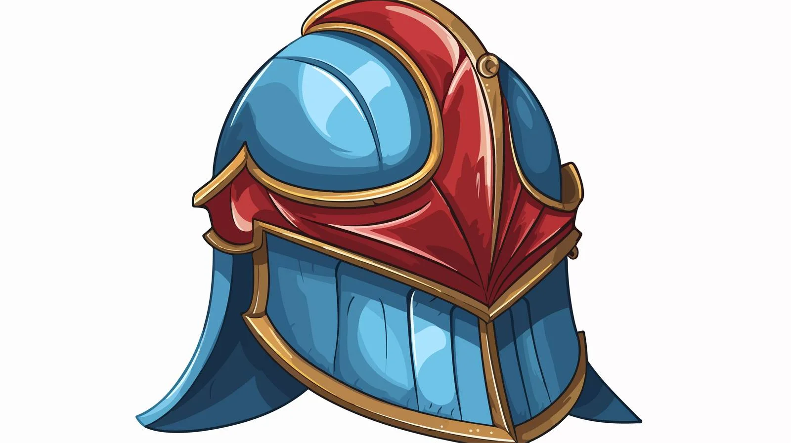 Vintage Knight Helmet Vector Illustration — free download from Dotvec