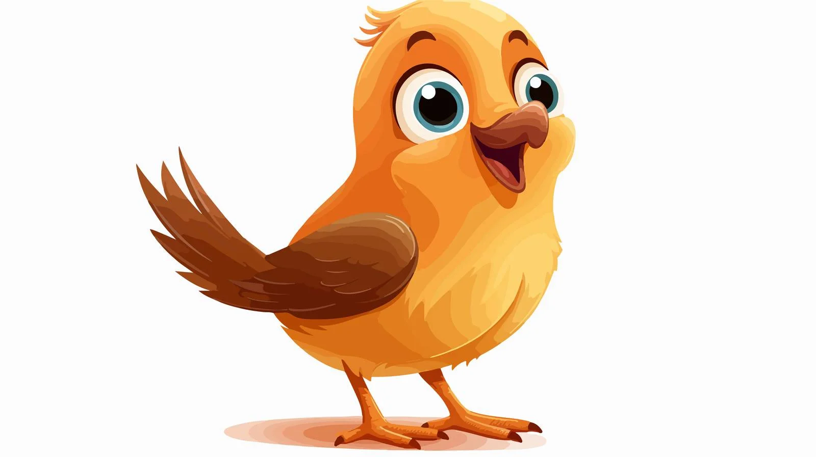 Vintage Laughing Bird Cartoon Vector Illustration — free download from Dotvec