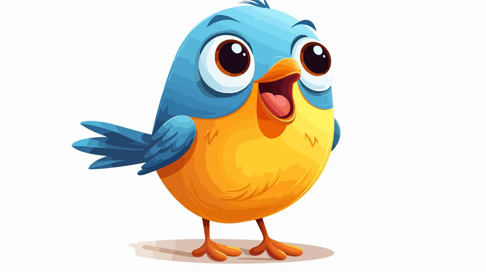 Cheerful Vintage Bird Vector Illustration — free download from Dotvec