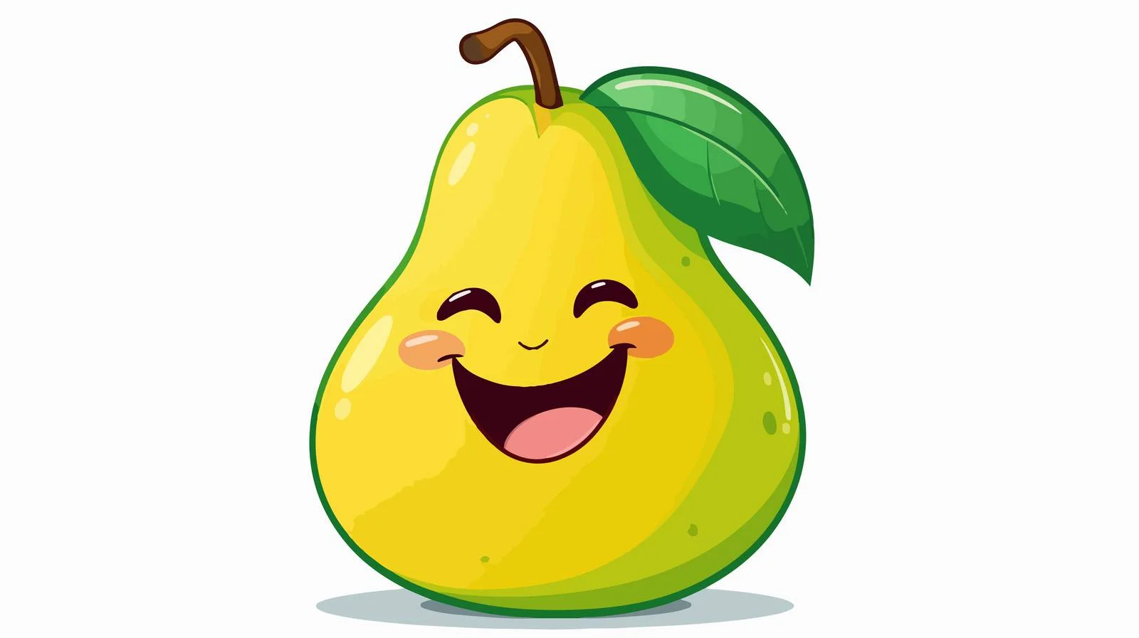 Vintage Laughing Pear Vector Illustration — free download from Dotvec