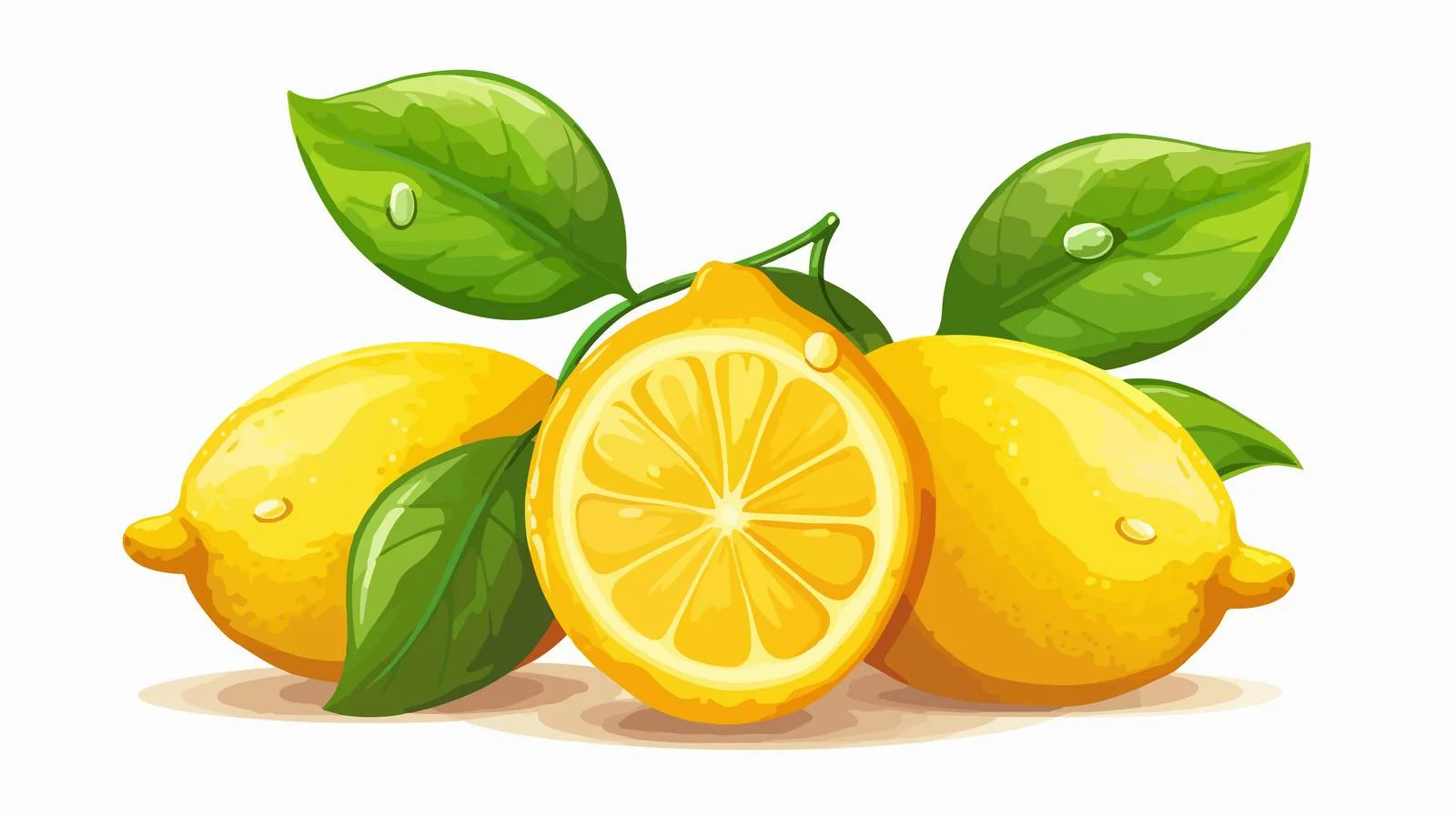Retro Cartoon Lemon Vector Illustration — free download from Dotvec