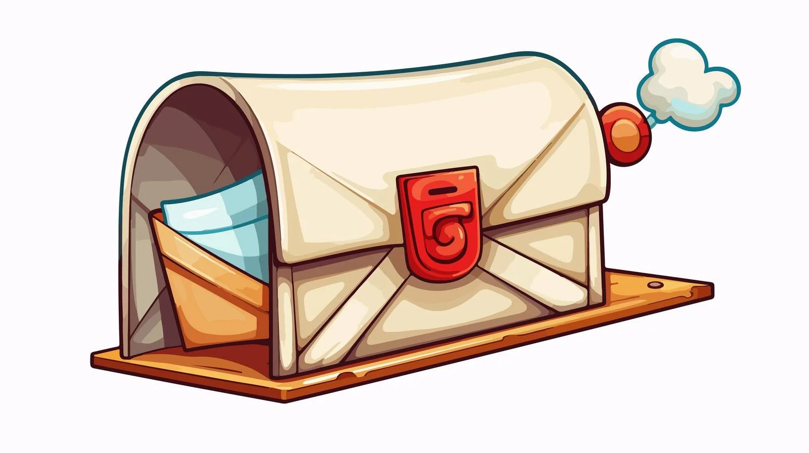 Animated Self-Delivery Letter Vector Illustration — free download from Dotvec