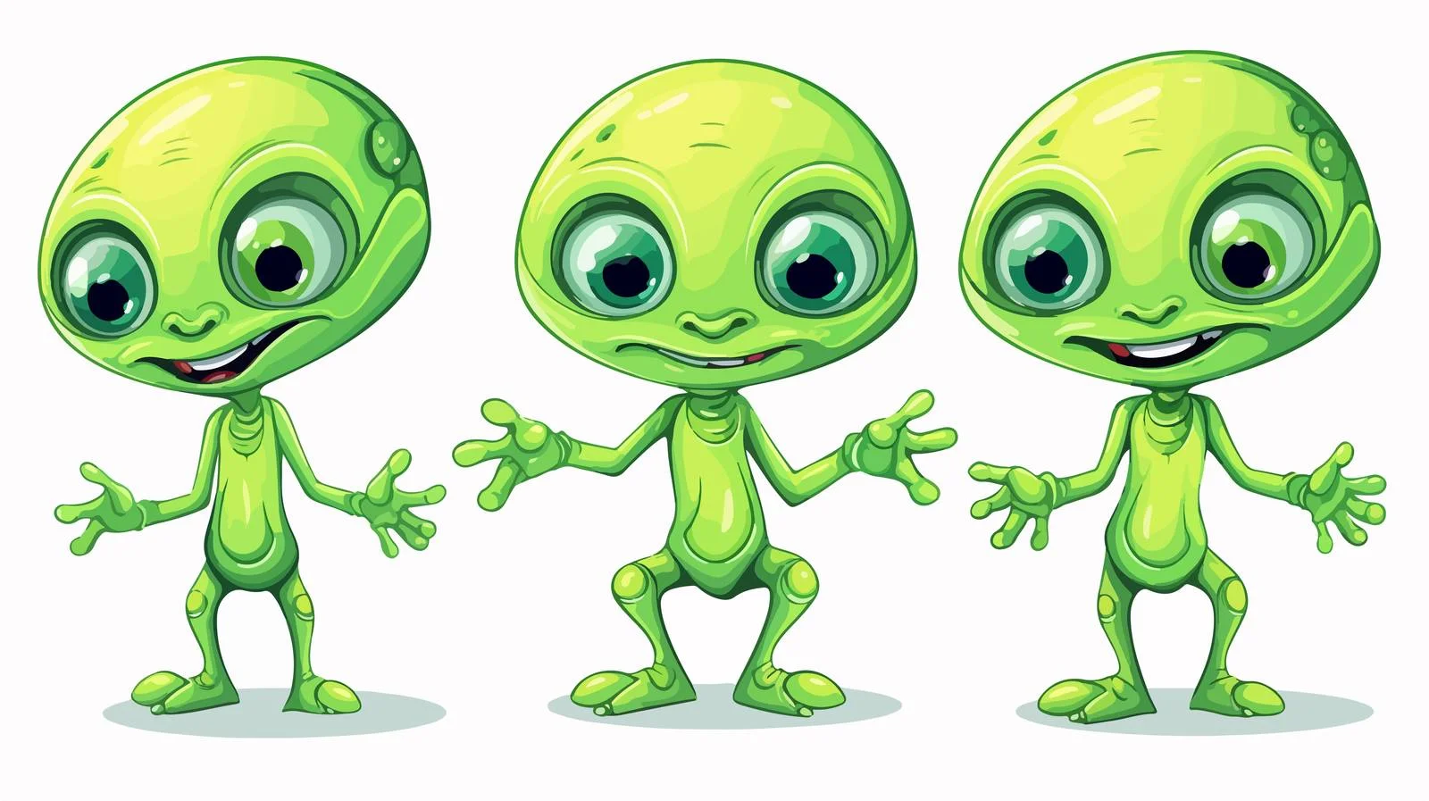 Vintage Cartoon Alien Character Illustration — free download from Dotvec