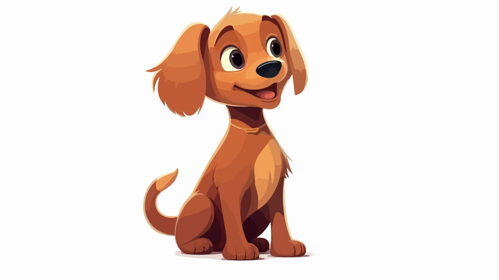 Retro Cartoon Little Dog Illustration — free download from Dotvec