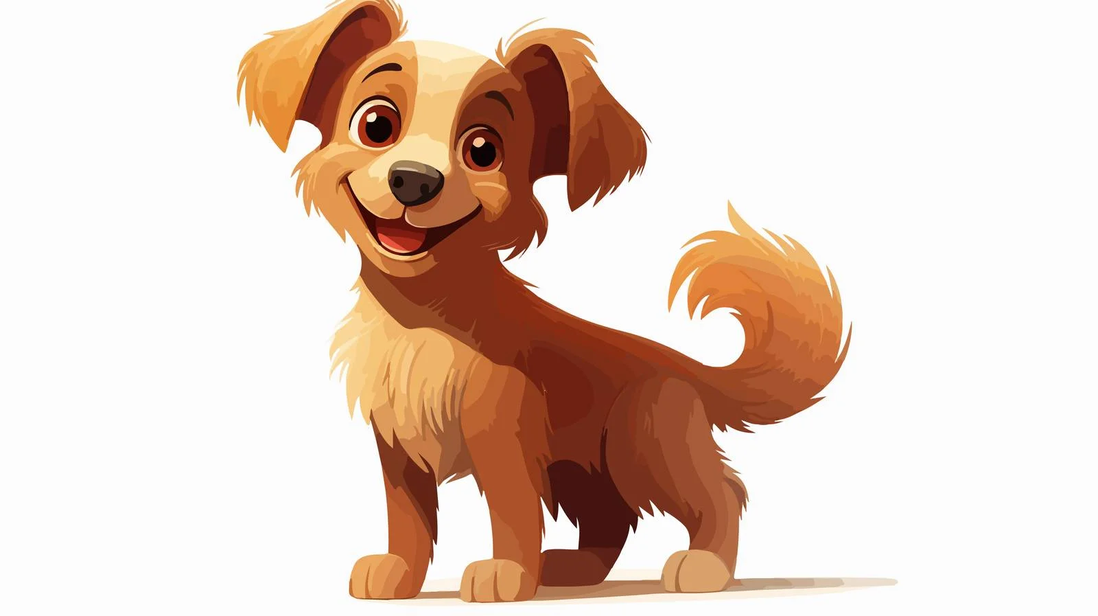 Retro Cartoon Dog Illustration — free download from Dotvec
