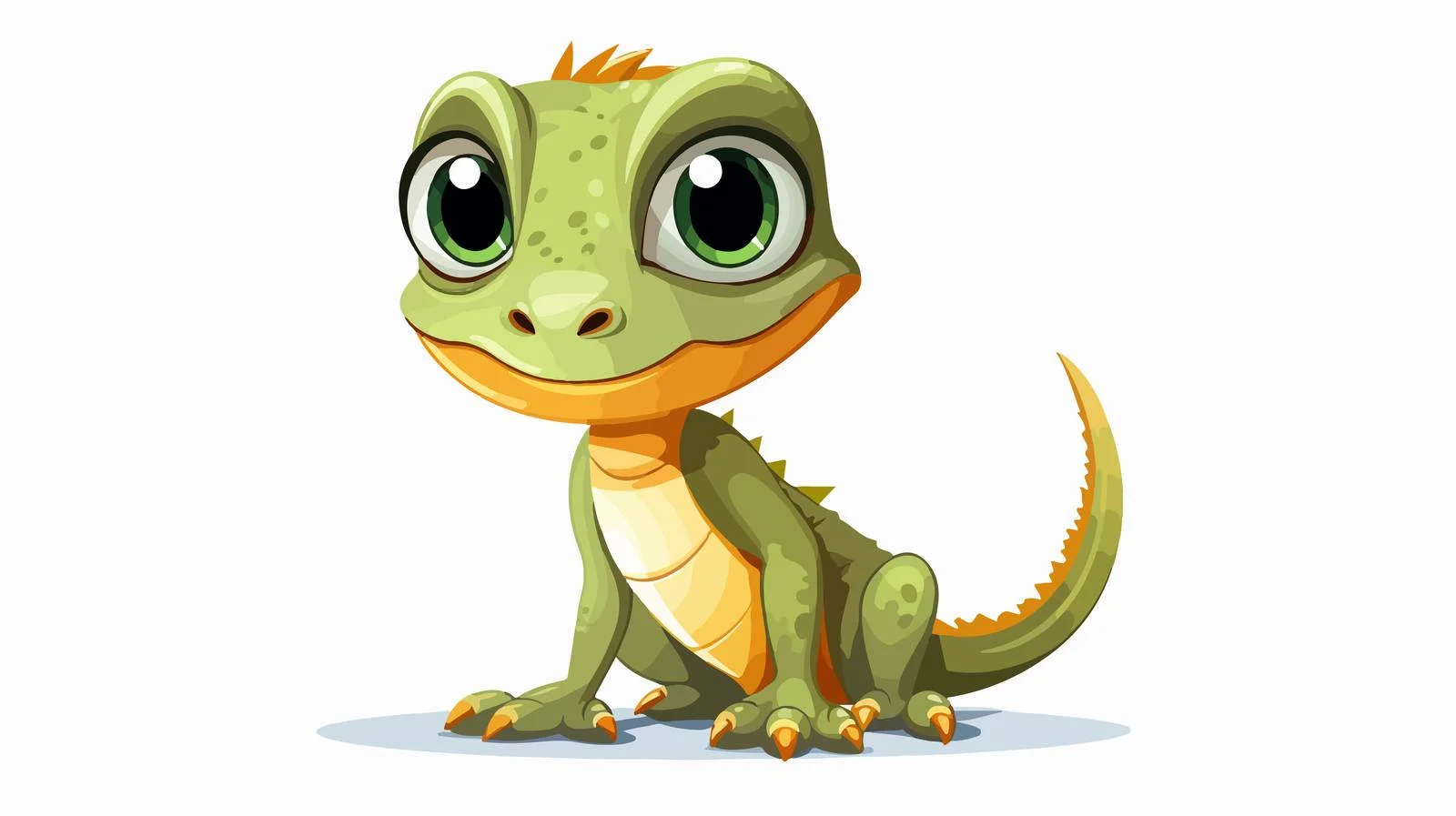Vintage Cartoon Lizard Vector Illustration — free download from Dotvec