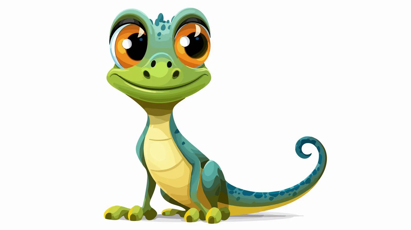 Retro Cartoon Lizard Illustration — free download from Dotvec