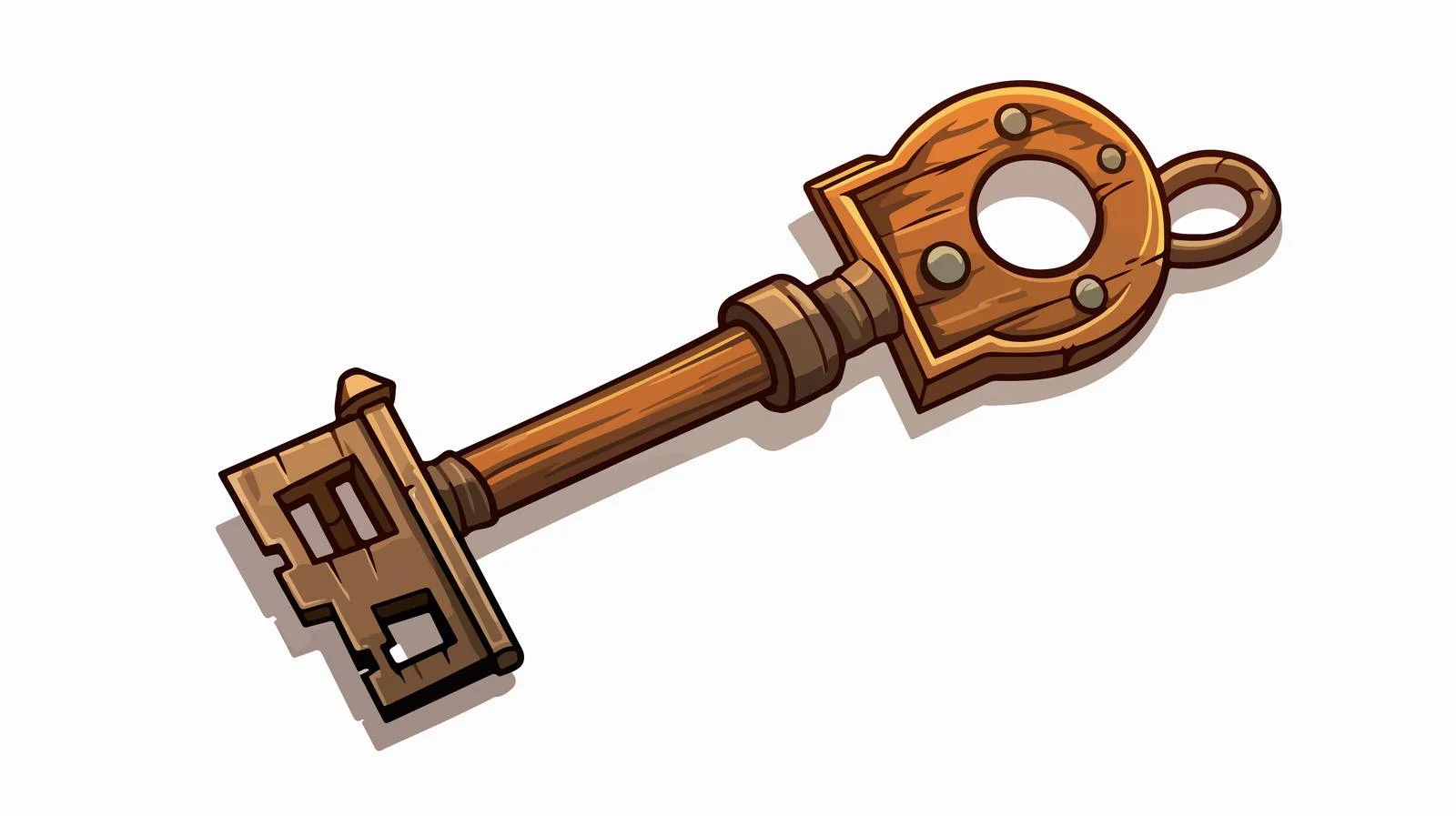 Vintage Lock & Key Illustration — free download from Dotvec