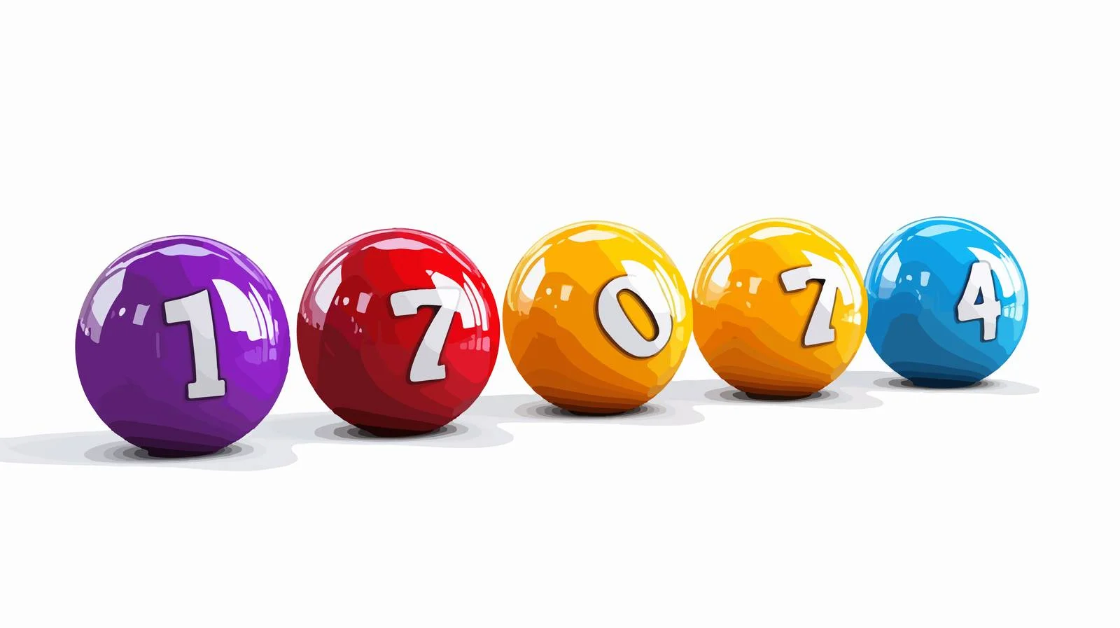 Retro Cartoon Lottery Number Balls Vector — free download from Dotvec