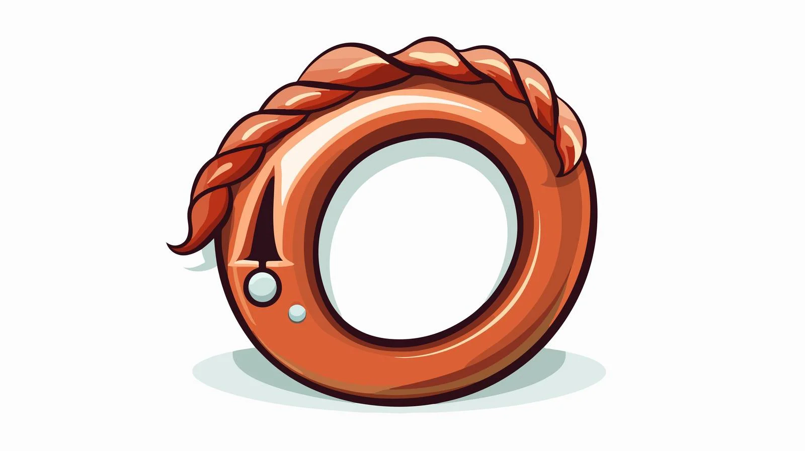 Retro Lucky Horse Shoe Symbol Vector