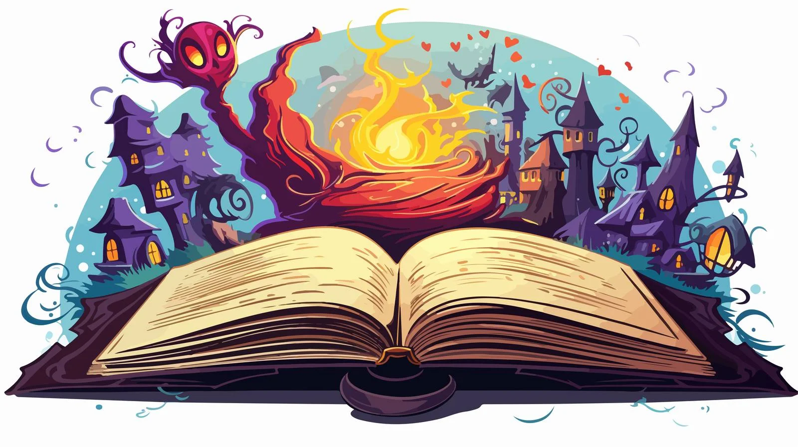Vintage Magic Spellbook Illustration – free wizardry image from Dotvec