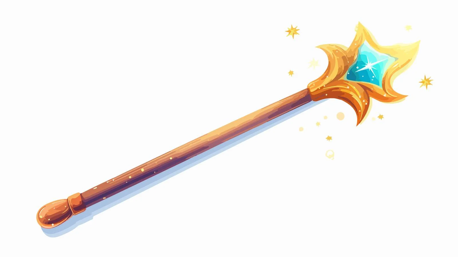 Vintage Magic Wand Illustration — free download from Dotvec