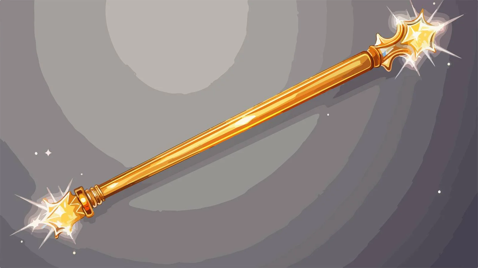 Retro Cartoon Magic Wand Vector Illustration — free download from Dotvec