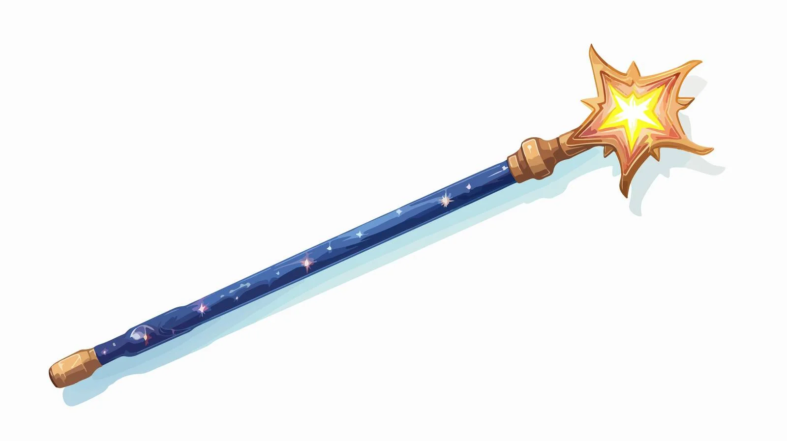 Retro Cartoon Magic Wand Vector Illustration — free download from Dotvec