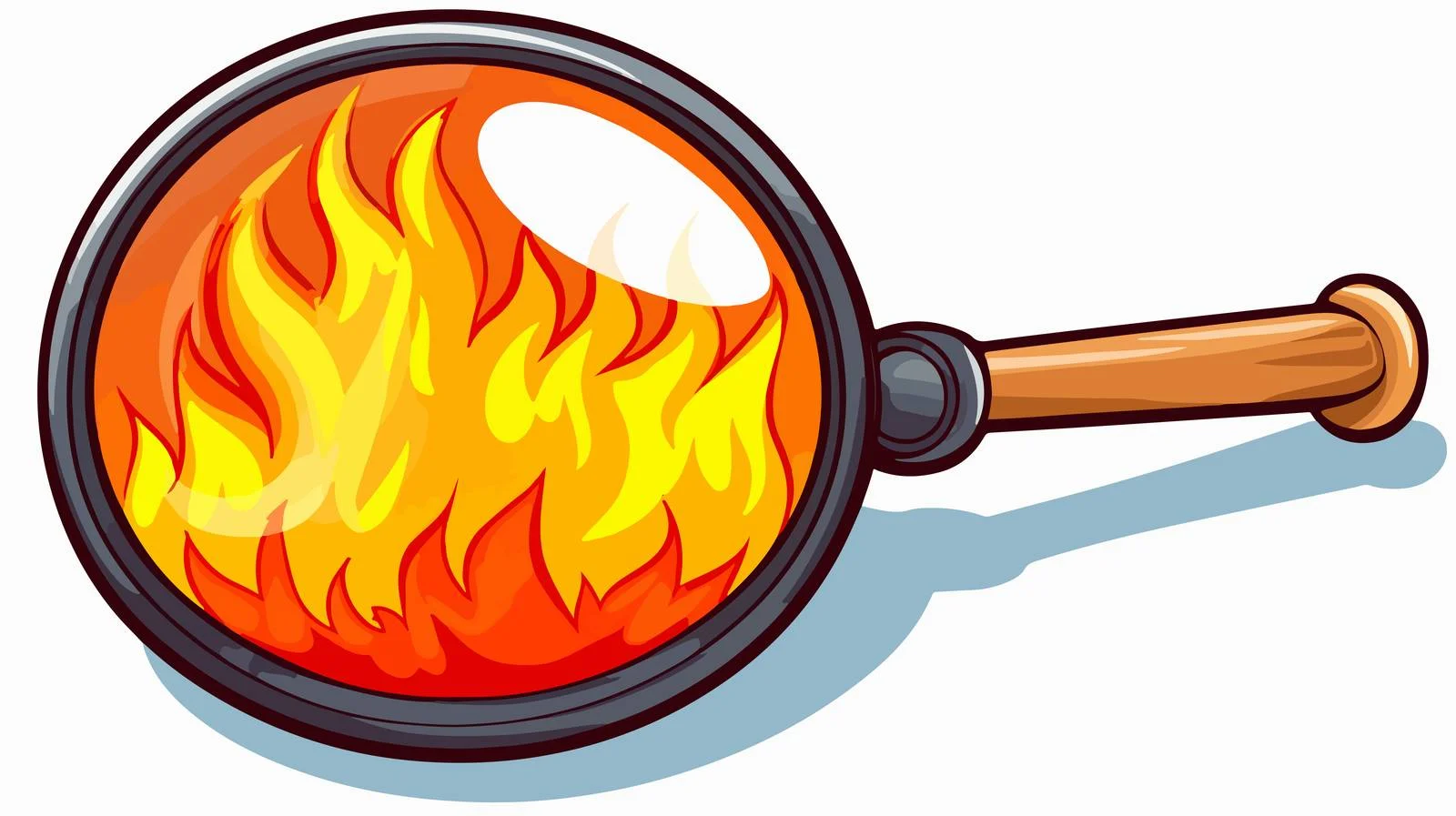 Vintage Cartoon Igniting Fire Illustration — free download from Dotvec