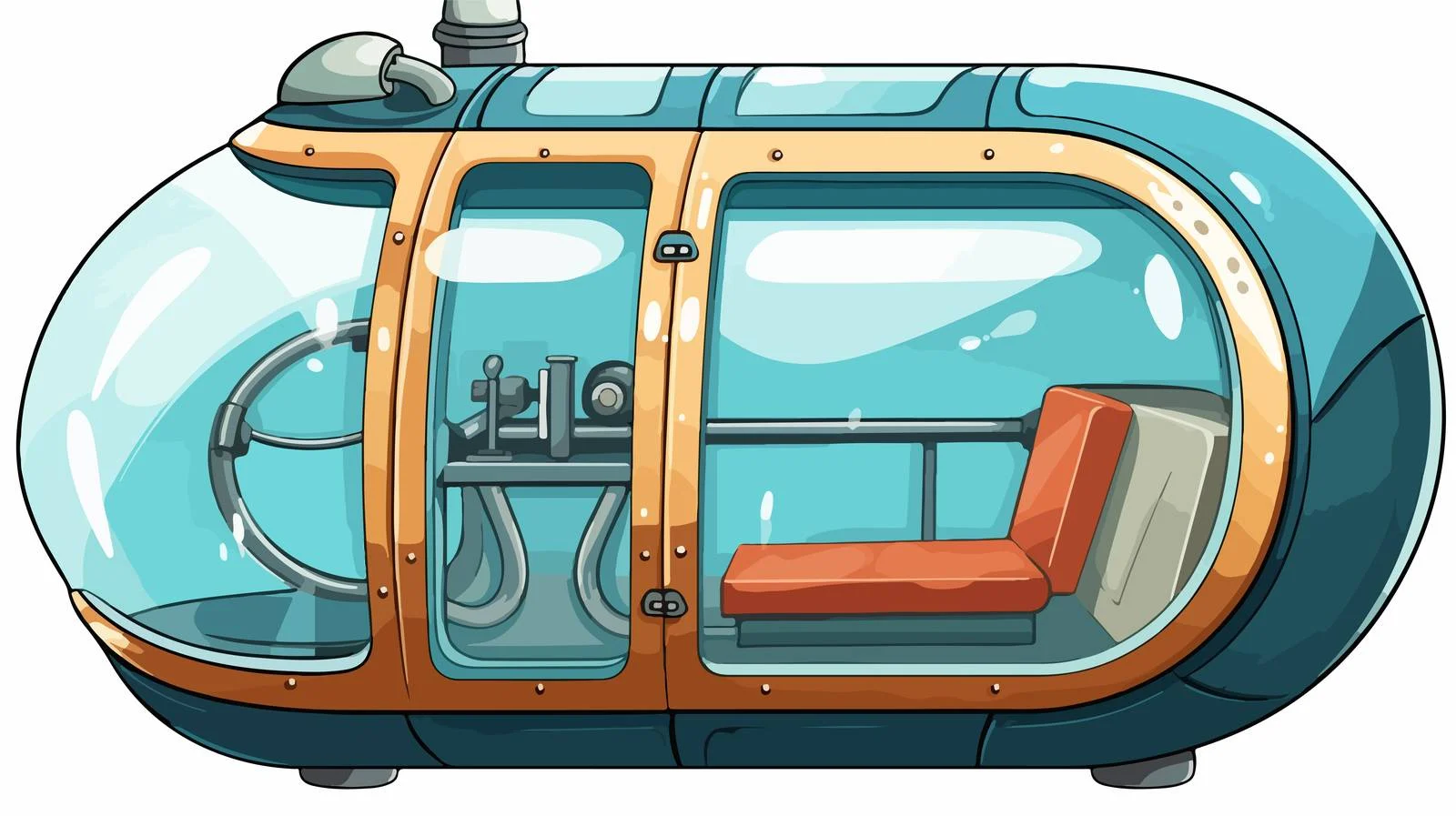 Vintage Medical Capsule Vector Illustration — free download from Dotvec