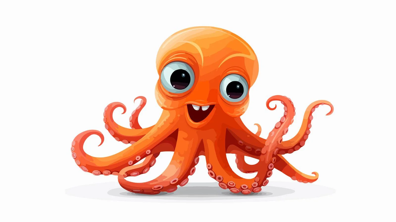Retro Cartoon Octopus Vector Illustration — free download from Dotvec