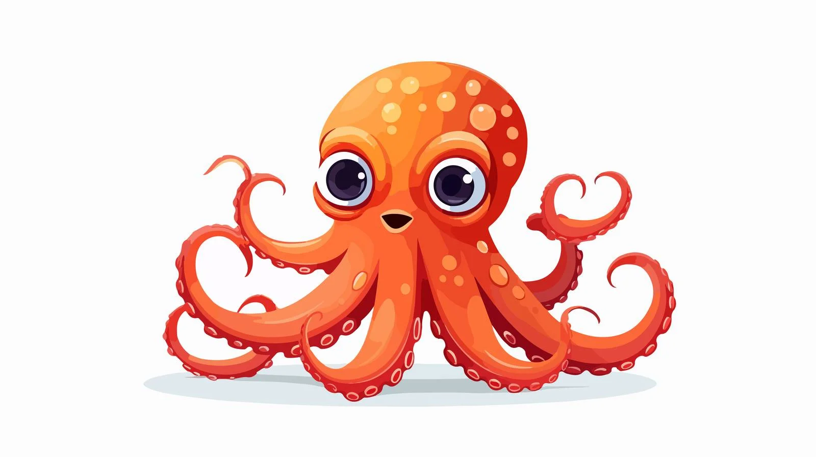 Retro Cartoon Octopus Vector Illustration — free download from Dotvec