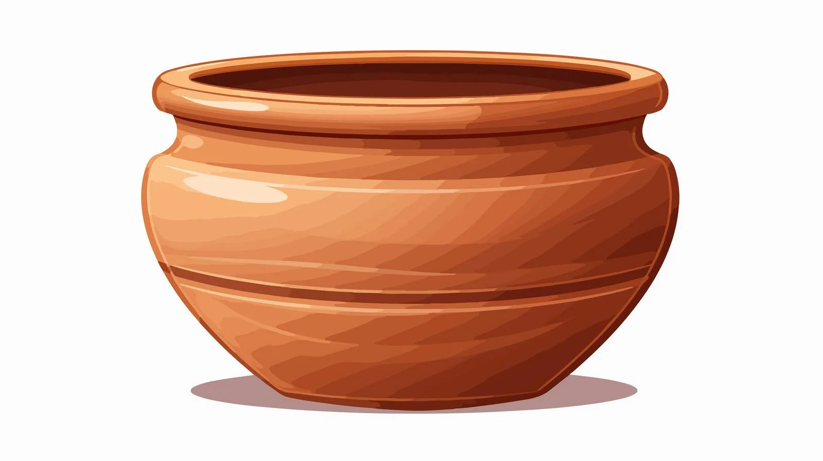 Vintage Cartoon Clay Pot Vector Illustration — free download from Dotvec