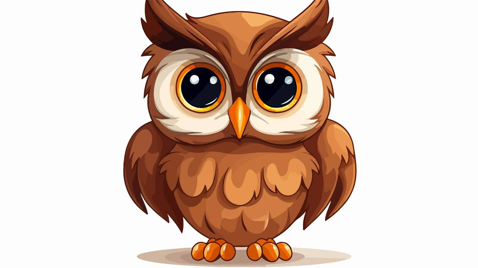 Retro Cartoon Owl Illustration — free download from Dotvec