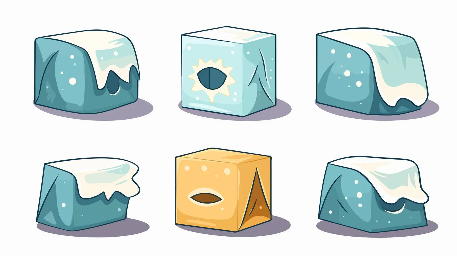 Vintage Cartoon Tissues Vector Illustration — free download from Dotvec