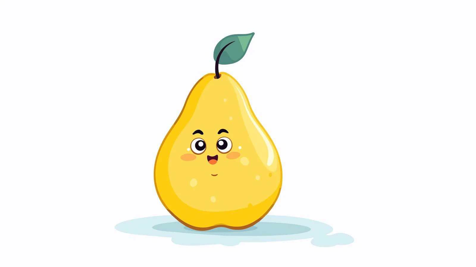 Vintage Pear Cartoon with Thought Bubble — free download from Dotvec