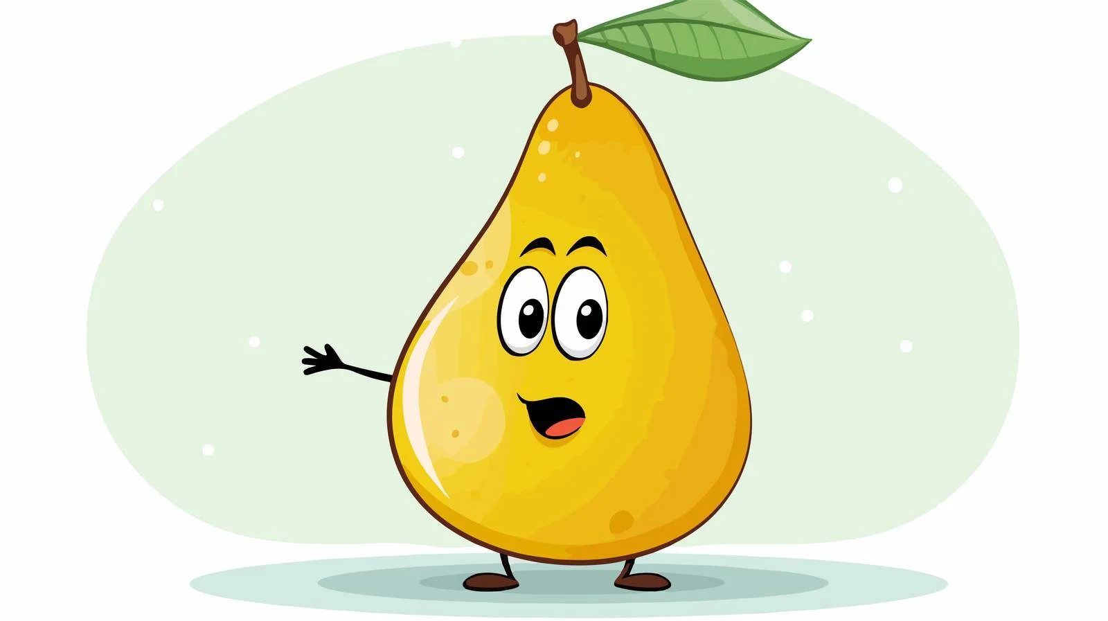 Vintage Pear Thought Bubble Illustration — free download from Dotvec