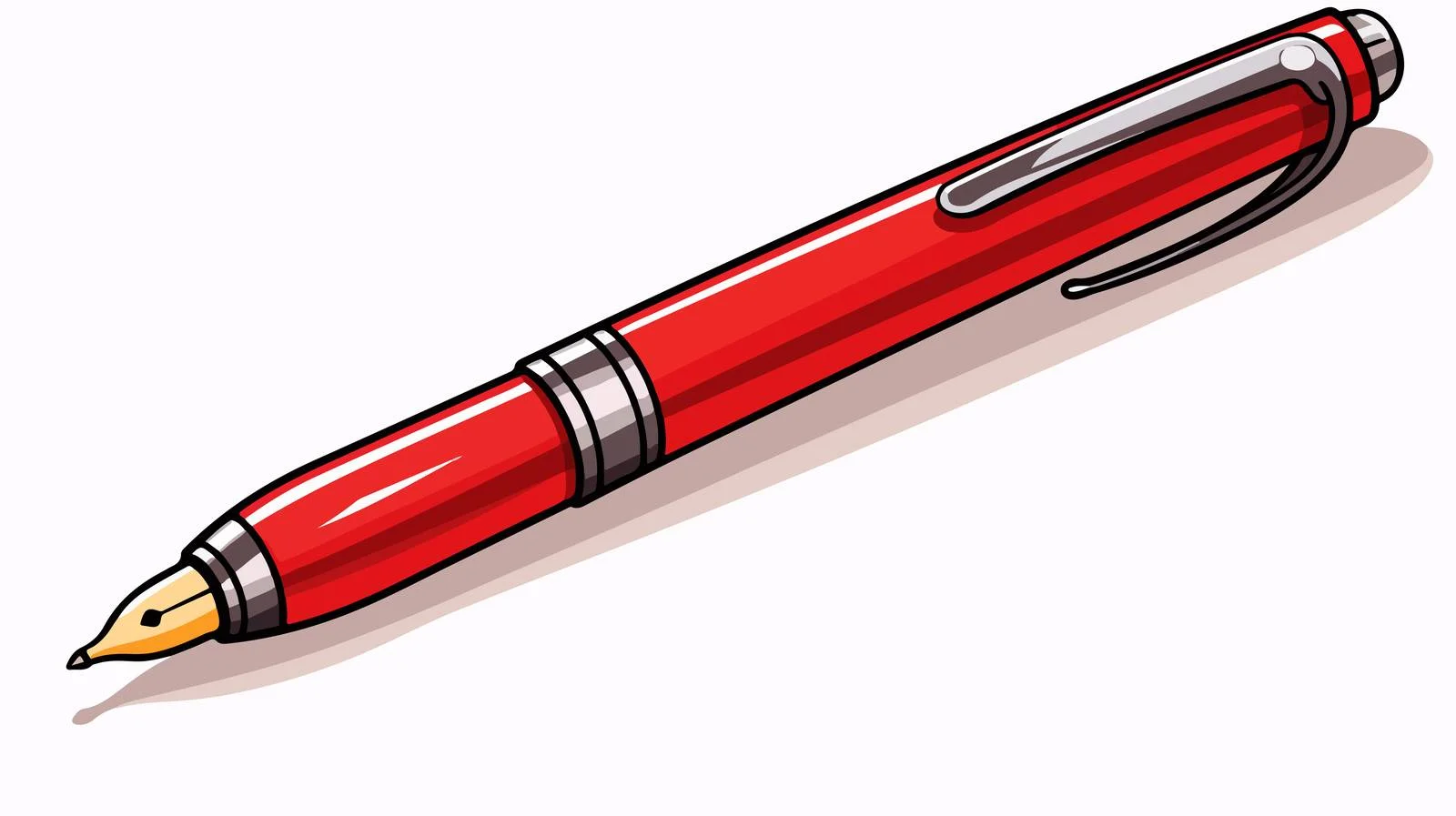 Retro Cartoon Pen Illustration — free download from Dotvec
