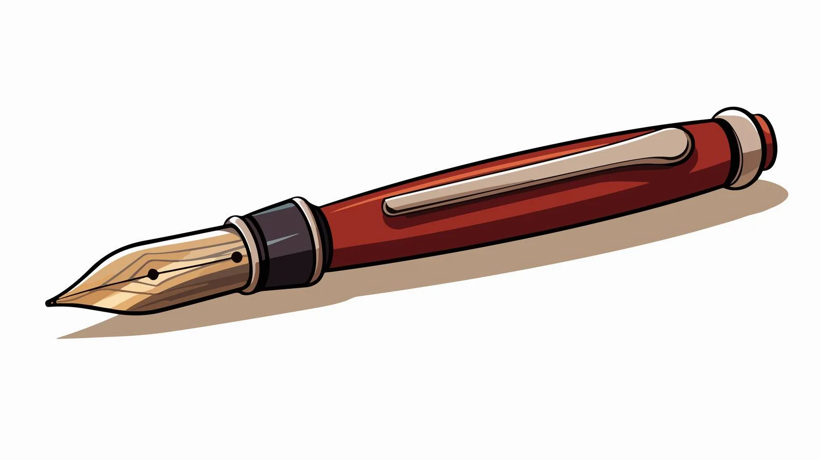 Retro Cartoon Pen Illustration — free download from Dotvec