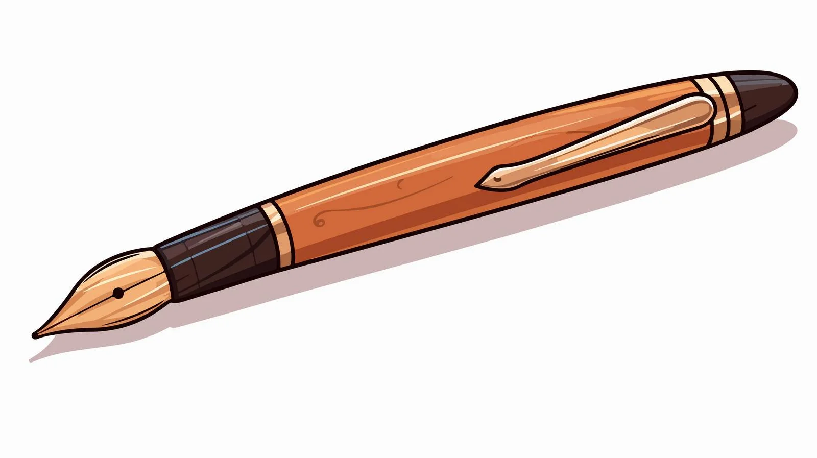 Retro Cartoon Pen Stock Illustration — free download from Dotvec