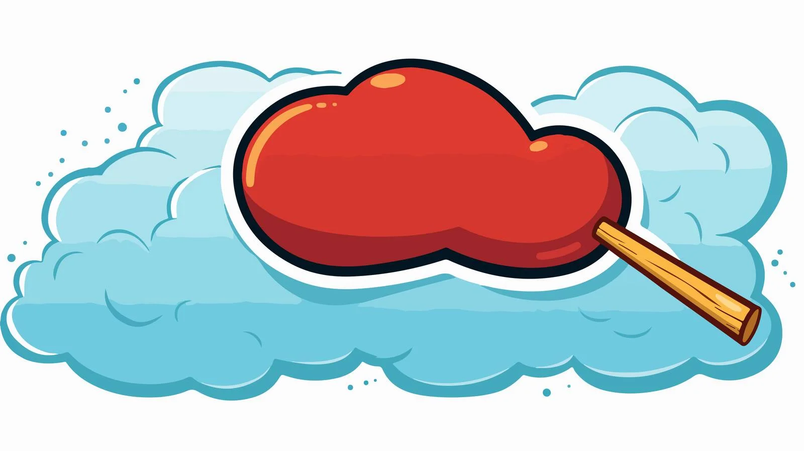 Vintage Pencil with Speech Bubble Vector – free sage image from Dotvec