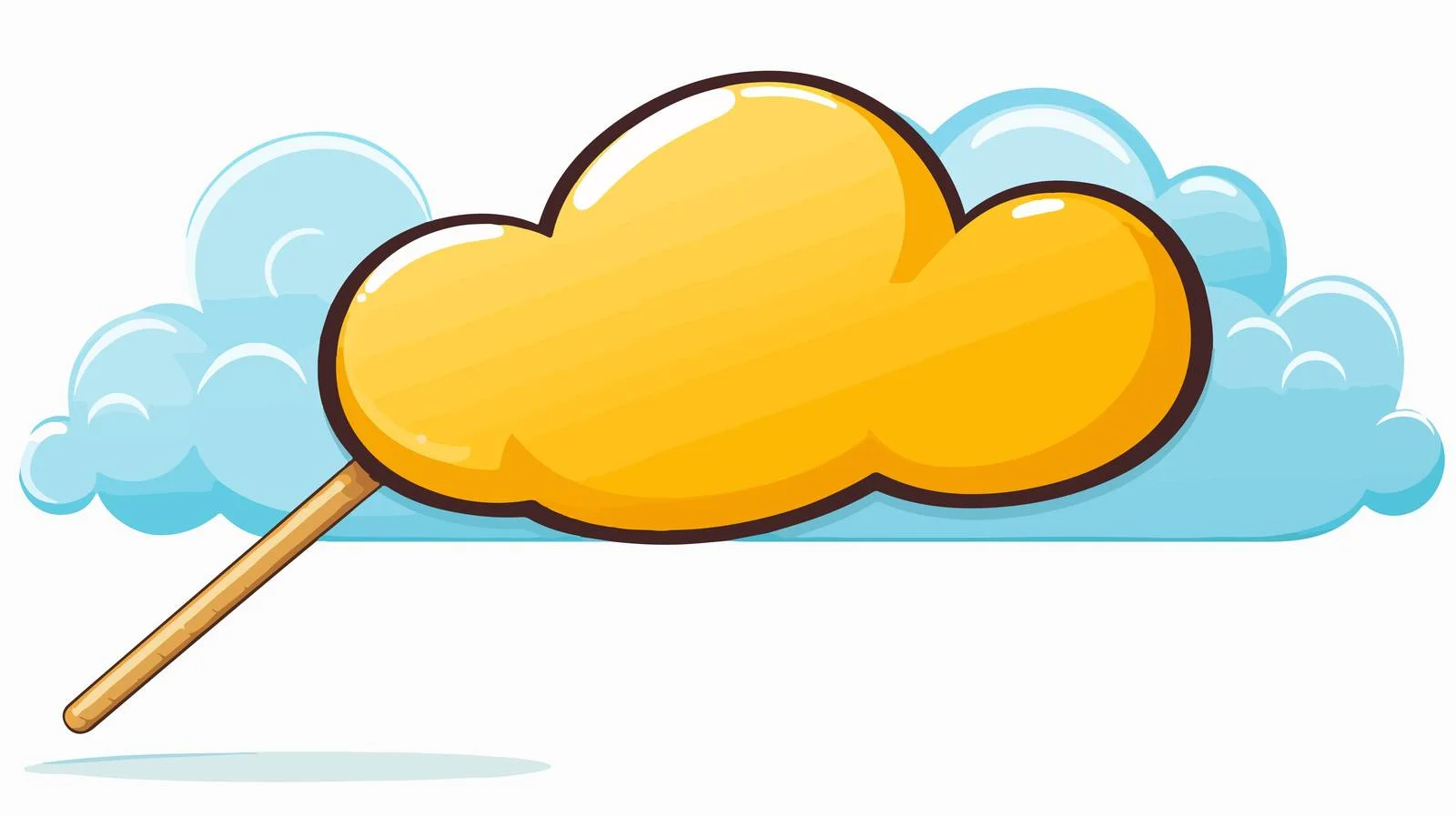 Vintage Pencil Speech Bubble Vector Illustration — free download from Dotvec