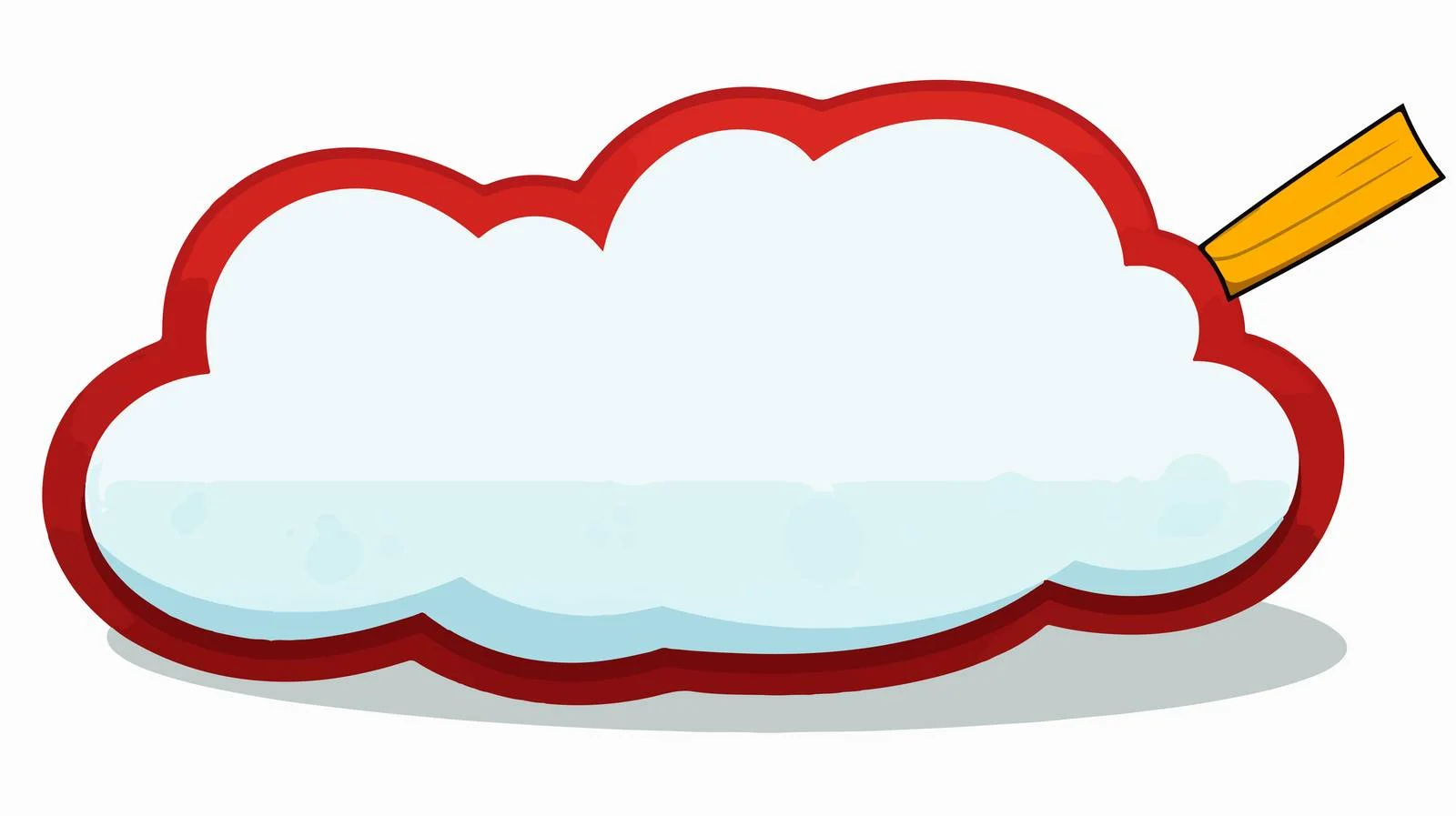 Vintage Cartoon Pencil Speech Bubble Vector — free download from Dotvec